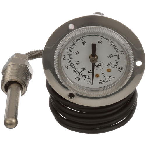 (image for) Middleby Marshall A15994 RINSE THERMOMETER 2, 100-220F, FRONT FLANG
